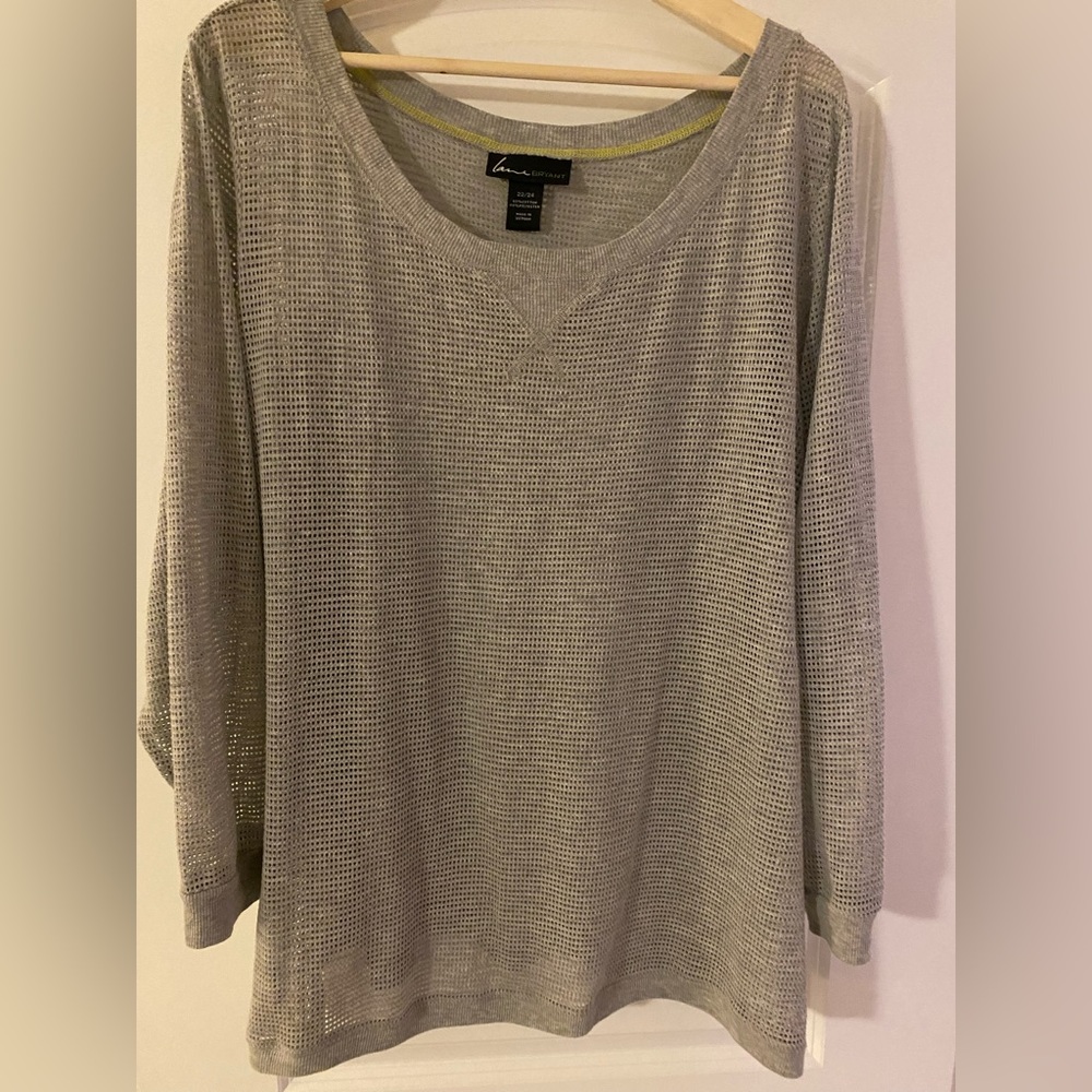 Lane Bryant gray top